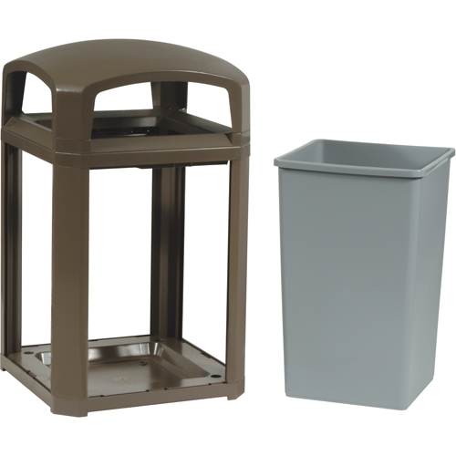 Landmark Series&reg; Classic Container Frame With Rigid Liner, Galvanized Steel, 35 US gal. Seaboard Timber Mart