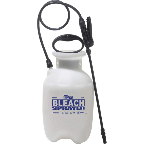 Bleach Disinfecting Tank Sprayer, 1 gal. (3.8 L), Polypropylene, 12" Wand Seaboard Timber Mart
