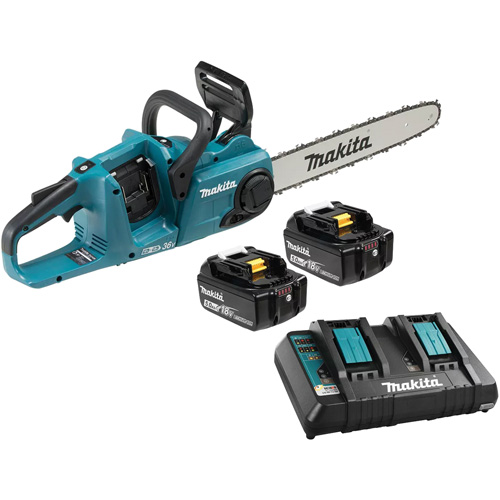 LXT 5.0Ah Brushless Rear Handle Chainsaw Kit, 16", Battery Powered, 36 V Seaboard Timber Mart
