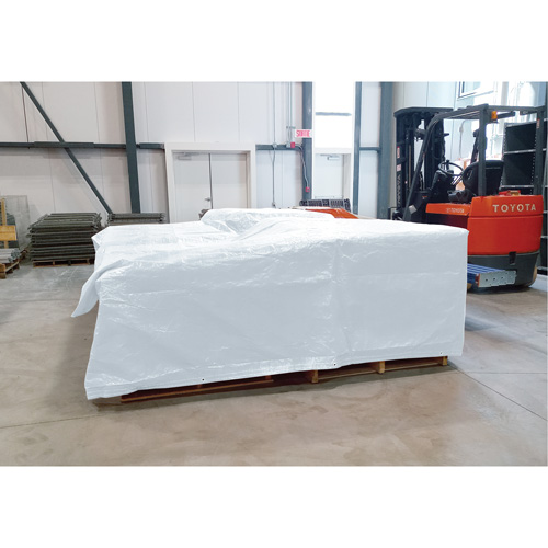 Insulated Tarp, Polyethylene, White, 20' x 12' x 8 mils Seaboard Timber Mart