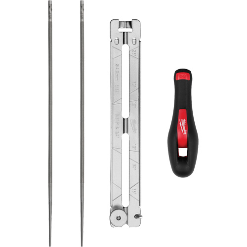 Ensemble pour affûtage de chaîne de scie de 5/32” de 4 morceaux Seaboard Timber Mart