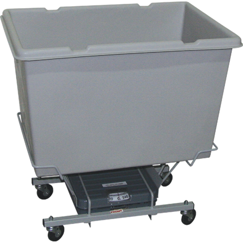 Scale Carts, Polyethylene, 33" L x 23" W x 33" H, 7 cu. ft. Volume, 250 lbs. Capacity Seaboard Timber Mart