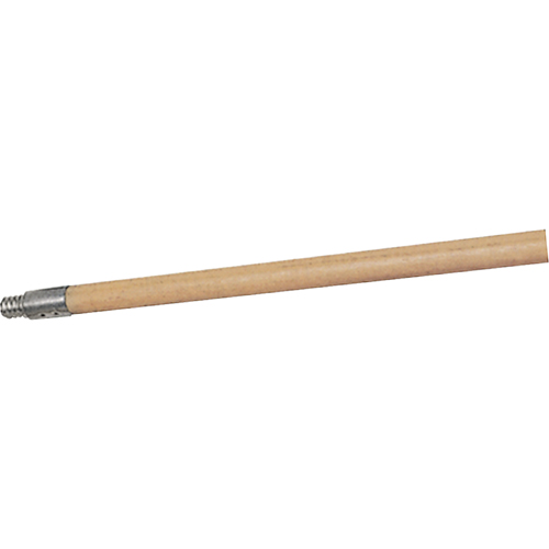 Structural Foam Push Broom Handle, Wood, ACME Threaded Tip, 15/16" Diameter, 60" Length Seaboard Timber Mart