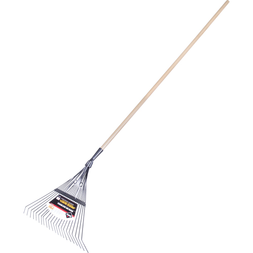 Pro Fan Rake, 24" Blade, 22 Tines, Hardwood Handle, Steel Blade Seaboard Timber Mart