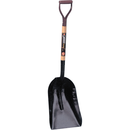 Grain & Coal Scoop Shovel, Wood, Tempered Steel Blade, D-Grip Handle, 27-3/4" Length Seaboard Timber Mart