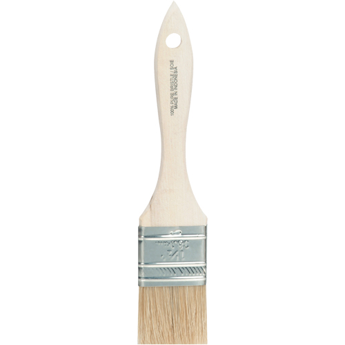 Chip Paint Brush, White China, Wood Handle, 1-1/2" Width Seaboard Timber Mart