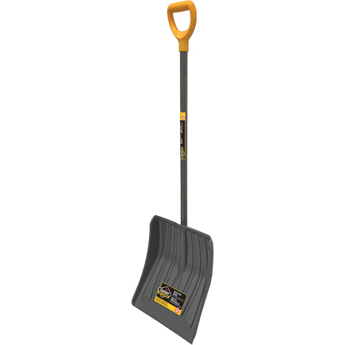 Pro Snow Shovel, Polypropylene Blade, 13-7/8" Wide, D-Grip Handle Seaboard Timber Mart