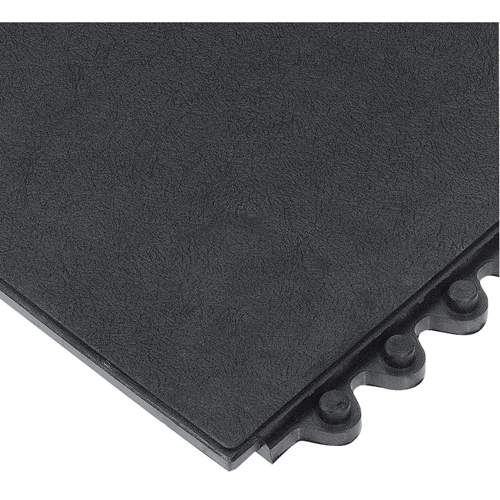 24/Seven&reg; Matting, Rubber, 3' W x 3' L, 5/8" Thick, Black Seaboard Timber Mart