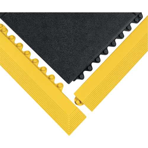 24/Seven&reg; Matting, Rubber, 3' W x 3' L, 5/8" Thick, Black Seaboard Timber Mart