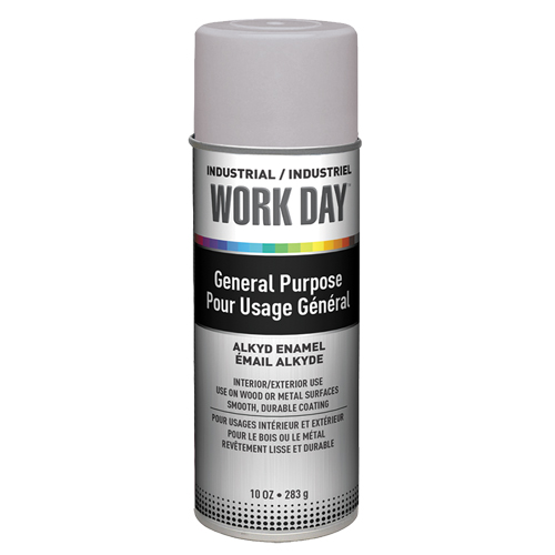Peinture industrielle Work Day, Gris, Tr&egrave;s mat, 10 oz, Canette a&eacute;rosol Seaboard Timber Mart