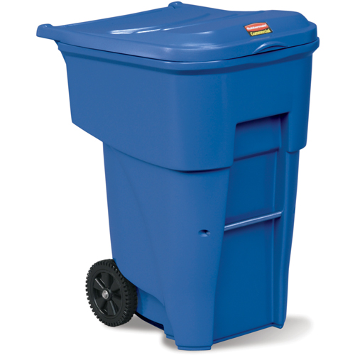Brute&reg; Roll Out Containers, Curbside, Polyethylene, 95 US gal. Seaboard Timber Mart