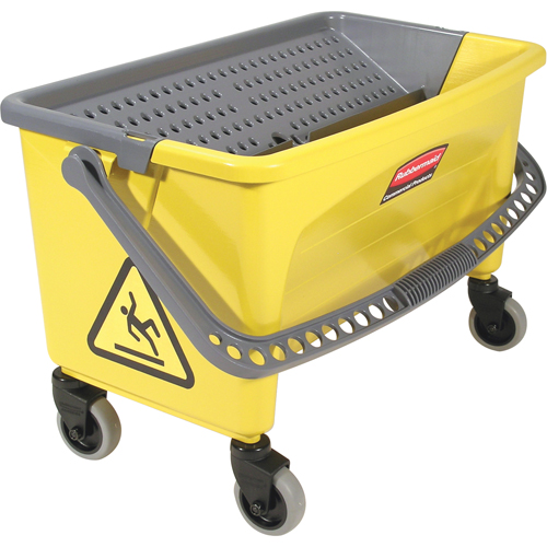 Microfibre Press Wring Buckets, Down Press, 10.75 US Gal. (43 Quart), Yellow Seaboard Timber Mart