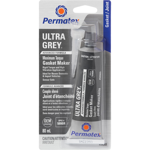 Compos&eacute; &agrave; joints Ultra Grey, Tube, 80 ml, -54°C - 260°C/-65°F - 500°F Seaboard Timber Mart