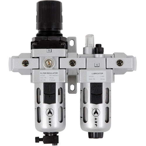 Filtre &agrave; air interm&eacute;diaire en deux parties, r&eacute;gulateur et lubrificateur AFRLCI38, 3/8" NPT Seaboard Timber Mart