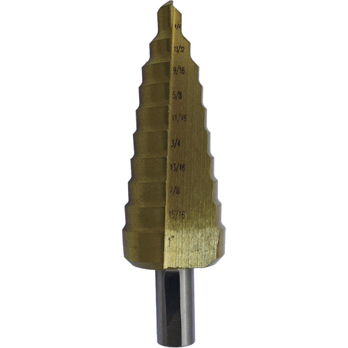Foret &eacute;tag&eacute; M35 de premi&egrave;re qualit&eacute; JET-KUT Super, 3/16" - 1/2", Incr&eacute;ments de 1/16", Acier rapide Seaboard Timber Mart