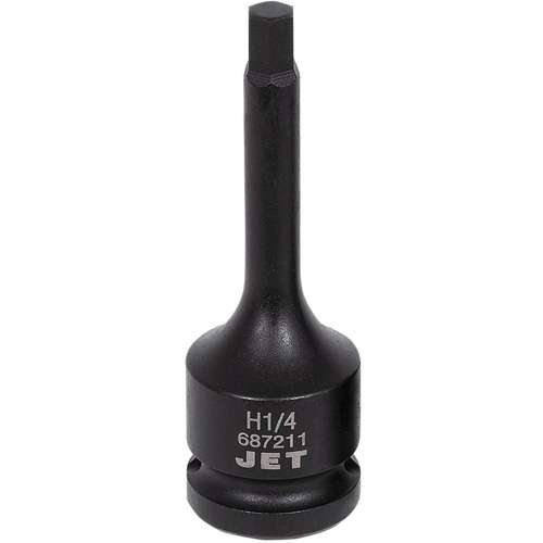 Impact Bit Socket, Hex, 1/4" x 3" L, 1/2" Drive Seaboard Timber Mart