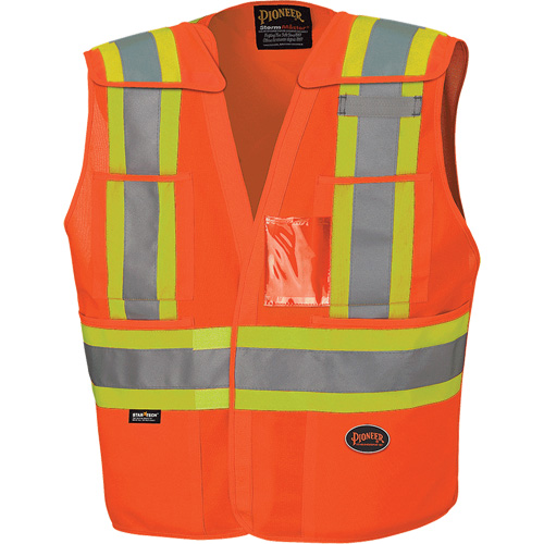 6930 Veste de s&eacute;curit&eacute; d&eacute;tachable &agrave; &eacute;paules tombantes, Orange haute visibilit&eacute;, Grand/T-Grand, Polyester Seaboard Timber Mart