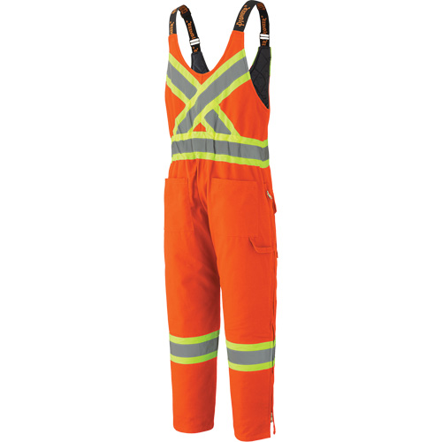 5538 High Visibility Quilted Duck Overalls, Cotton, X-Large, High Visibility Orange Seaboard Timber Mart