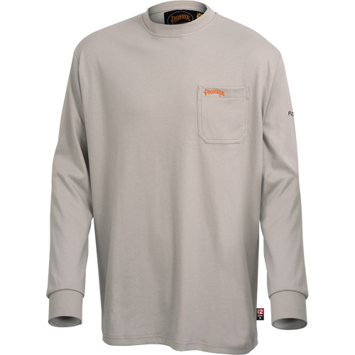 333 Chemise en coton &agrave; manches longues ignifuge, 2T-Grand, Gris Seaboard Timber Mart