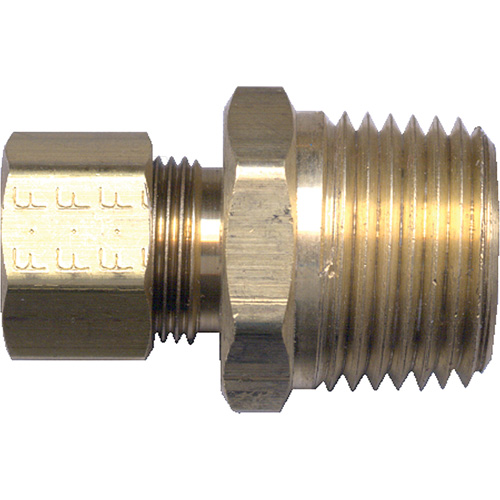 Male Pipe Connector, 3/16" x 1/8" Dia, Brass Seaboard Timber Mart