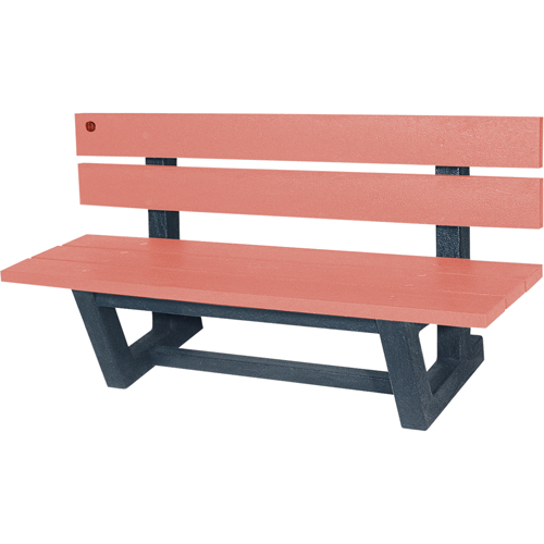 Bancs de parc d'ext&eacute;rieur, Plastique recycl&eacute;, 60" lo x 22-13/16" la x 29-13/16" h, S&eacute;quoia Seaboard Timber Mart