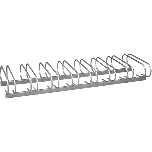 Style Bicycle Rack, Galvanized Steel, 8 Bike Capacity Seaboard Timber Mart