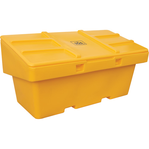 Contenants pour sel & sable SOS, Avec Moraillon, 72" x 36" x 36", 36 pi³, Jaune Seaboard Timber Mart