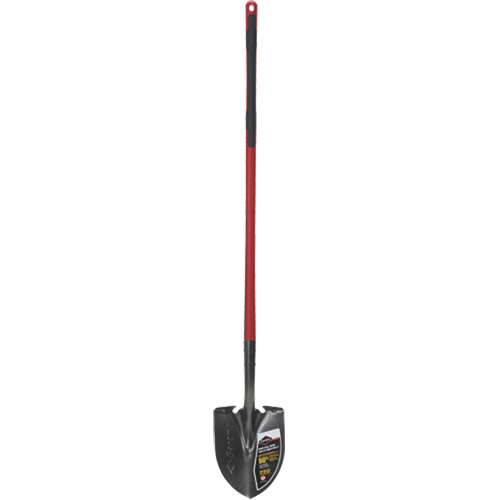 Pro Round Point Shovel, Tempered Steel Blade, Fibreglass, Straight Handle Seaboard Timber Mart