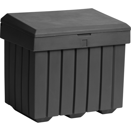 Economy Salt Sand Storage Container, 32" x 23" x 27-1/2", 10 cu. Ft., Grey Seaboard Timber Mart