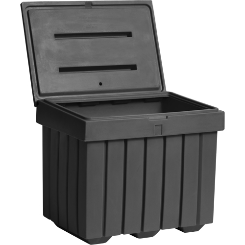 Economy Salt Sand Storage Container, 32" x 23" x 27-1/2", 10 cu. Ft., Grey Seaboard Timber Mart
