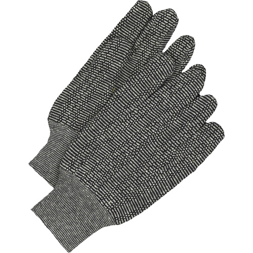 Classic Jersey Gloves, One Size, Salt & Pepper, Unlined, Knit Wrist Seaboard Timber Mart