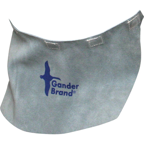 Gander Brand Split Leather Welding Helmet Bib, Pearl Grey Seaboard Timber Mart