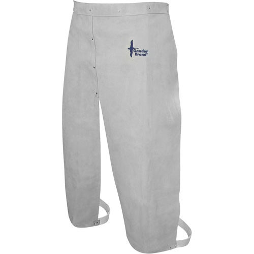 Tablier de soudage en cuir, Taille &agrave; jambes fendues, 32" lo, Gris perle Seaboard Timber Mart