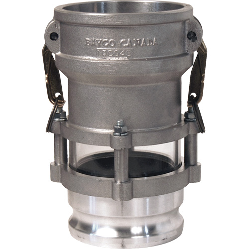 Cam & Groove In-Line Sight Glass Coupler x Adapter Seaboard Timber Mart