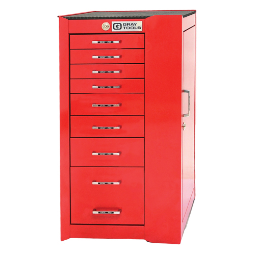 Armoire mobile de s&eacute;rie PRO+, 8 tiroirs, 19" la x 19" p x 36-1/2" h, Rouge Seaboard Timber Mart