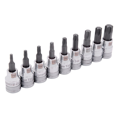 Jeu de douilles standards, Torx, Prise 3/8", 9 mrcx Seaboard Timber Mart