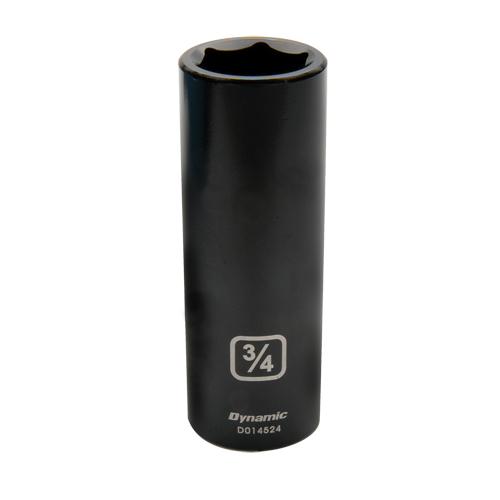 SAE Socket, Impact, 3/8", 1/2" Drive, 6 Points, Deep Seaboard Timber Mart