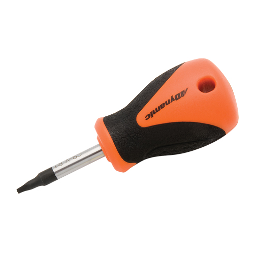 Tournevis court pour vis &agrave; t&ecirc;te carr&eacute;e creuse, Tige de #1, Ronde, 3-4/5" lo, Prise en Plastique/Bois/Coussin&eacute;e Seaboard Timber Mart