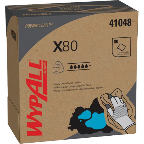 WypAll&reg; X80 Extended Use Cloths, Heavy-Duty, 16-4/5" L x 9" W Seaboard Timber Mart