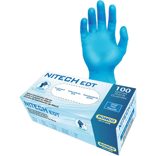 EDT&reg; Examination Gloves, Large, Nitech&reg;, 5-mil, Powder-Free, Blue, Class 2 Seaboard Timber Mart