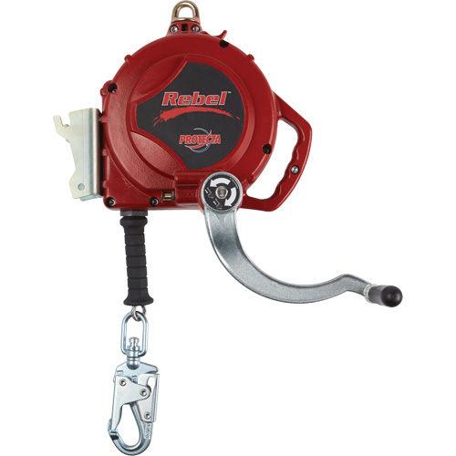 Rebel Self-Retracting Lifeline, 50', Galvanized Steel, Swivel Seaboard Timber Mart