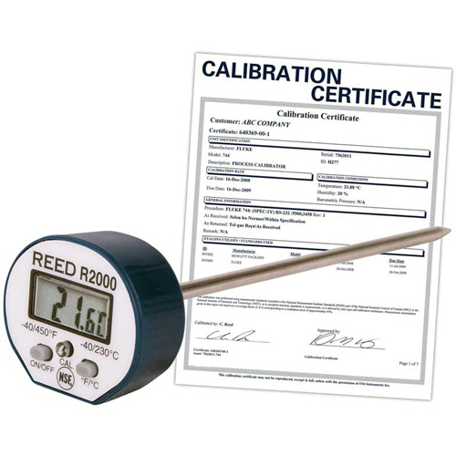 Thermometer with ISO Certificate, Contact, Digital, -40-450°F (-40-230°C) Seaboard Timber Mart