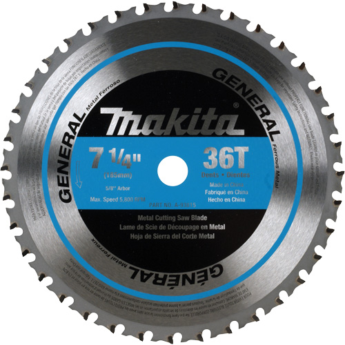 CERMET Tipped Saw Blade, 7-1/4", 36 Teeth, Metal Use Seaboard Timber Mart