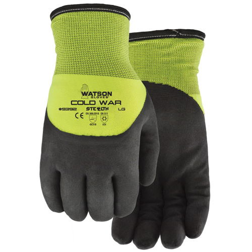 Stealth Cold War Thermal Gloves, Large, Foam Nitrile Coating Seaboard Timber Mart