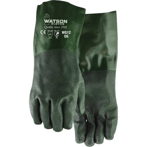 Dura Dip Gloves, 12" L, PVC, Jersey Inner Lining Seaboard Timber Mart