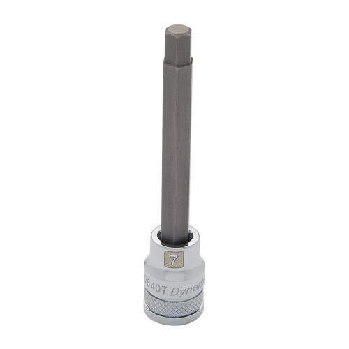 Long Metric Bit Socket, 7 mm x 3-5/8" L, 3/8" Drive Seaboard Timber Mart