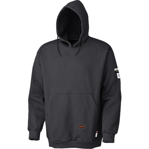335 Flame-Resistant Pullover Hoodie, Men's, Large, Black, 22 cal/cm² Seaboard Timber Mart