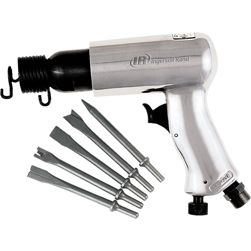 Air Hammer with Chisel Set, 3 CFM, 1/4" NPT, 3500 BPM, 11/16" x 2-5/8" (17.46mm x 66.68mm) Seaboard Timber Mart