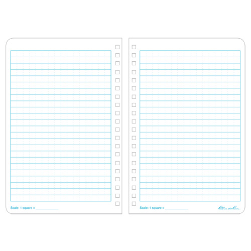 Carnet de notes de poche &agrave; spirale lat&eacute;rale, Couverture souple, Jaune, 64 Pages, 4-5/8" , 7"  Seaboard Timber Mart