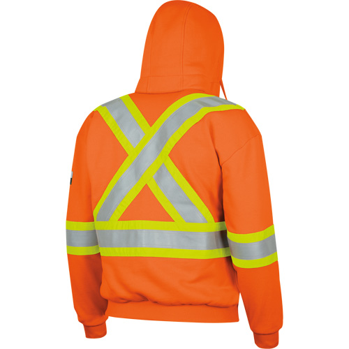 338SF Flame-Resistant Zip Style Hoodie, Men's, X-Large, High Visibility Orange, 22 cal/cm² Seaboard Timber Mart